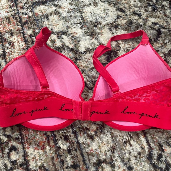 Sexy Red Sheer Cheetah Bra & Thong Set - Picture 4 of 6